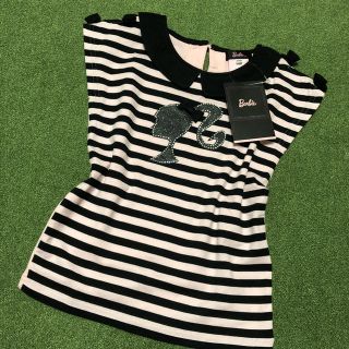 バービー(Barbie)の定価6825円未使用120cmバービーリボンTシャツ(Tシャツ/カットソー)