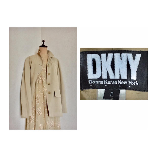 90s DKNY Vintage Maocollar Jacket ダナキャラン