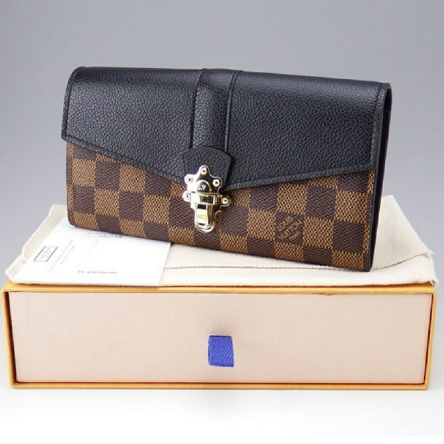 LOUISVUITTON N64449 ポルトフォイユ・クラプトン ダミエ長財布