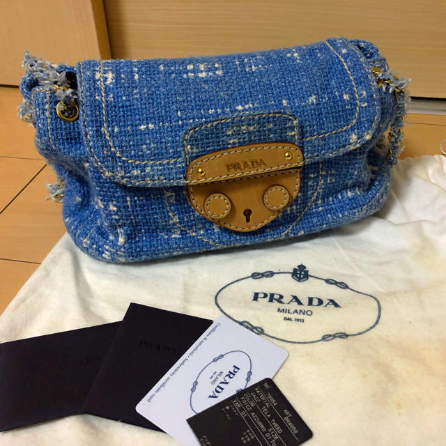 専用！PRADA プラダ ツイード チェーンバッグ