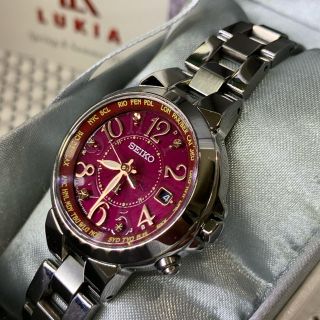 セイコー(SEIKO)の美品 SEIKO LUKIA SSQV003 レディース(腕時計)