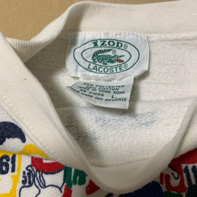 LACOSTE(ラコステ)の☆ 80s レア IZOD ラコステ マラソン 染み込み スウェット ☆ メンズのトップス(スウェット)の商品写真