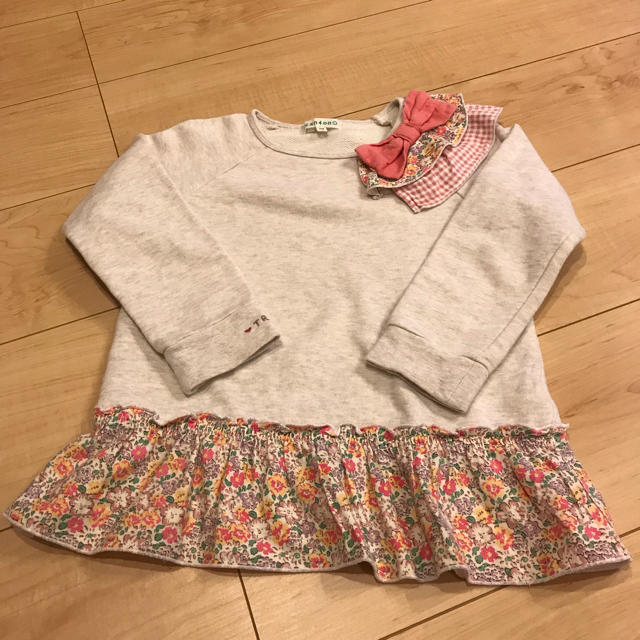 3can4on(サンカンシオン)の3can4on 女児プルオーバー 110㎝ キッズ/ベビー/マタニティのキッズ服女の子用(90cm~)(Tシャツ/カットソー)の商品写真