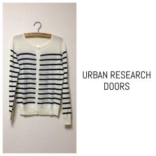 アーバンリサーチ(URBAN RESEARCH)のDOORS薄手ボーダーカーディガン(カーディガン)