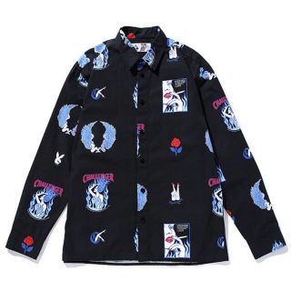 ネイバーフッド(NEIGHBORHOOD)のChallenger L/S FIRE LADY SHIRT 黒 M 新品未使用(シャツ)