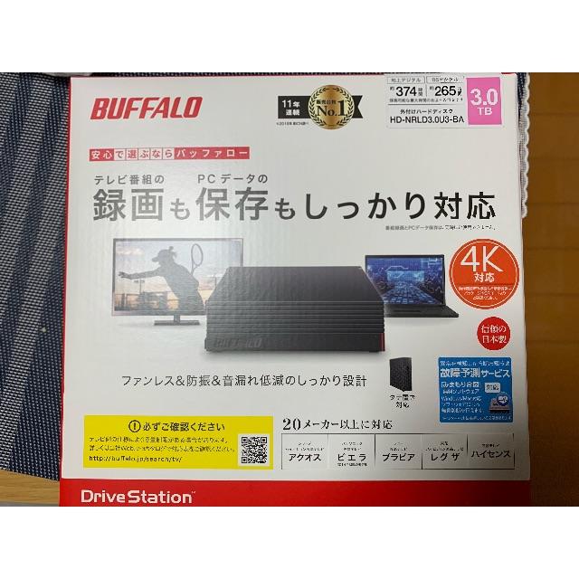 Buffalo - バッファロー 外付けHDD 3TB HD-NRLD3.0U3-BA