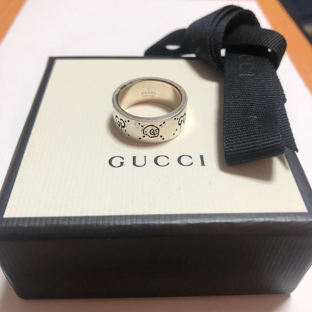 GUCCI リング グッチゴースト シルバーリング 19号 GUCCI リング グッチゴースト シルバーリング 19号