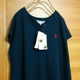 ポロラルフローレン(POLO RALPH LAUREN)のUS POLO ASSNのワッフルフレンチスリーブワンピース(ロングワンピース/マキシワンピース)