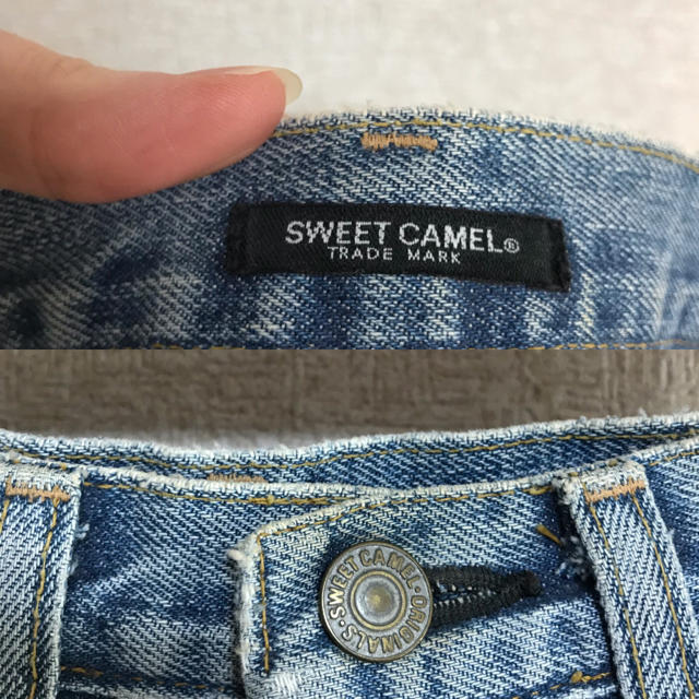 SweetCamel(スウィートキャメル)のSWEET CAMEL スウィートキャメル デニムスカート レディースのスカート(ひざ丈スカート)の商品写真