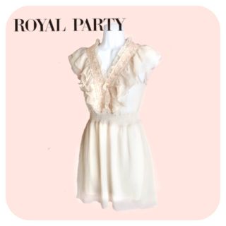 ロイヤルパーティー(ROYAL PARTY)のROYAL PARTY  シフォンOP(ミニワンピース)