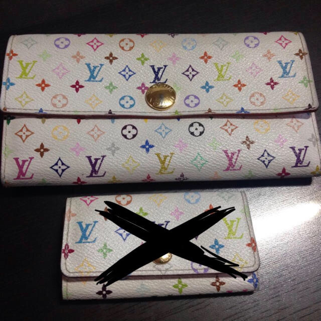 LOUIS VUITTON - なまる様専用取り置き！！超美品ルイヴィトン マルチカラー白 長財布の通販 by ゆめそら's shop｜ルイ