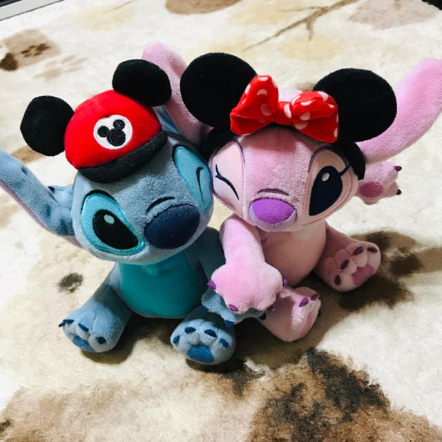 STITCH(スティッチ)のスティッチ&エンジェル ぬいぐるみ エンタメ/ホビーのおもちゃ/ぬいぐるみ(ぬいぐるみ)の商品写真