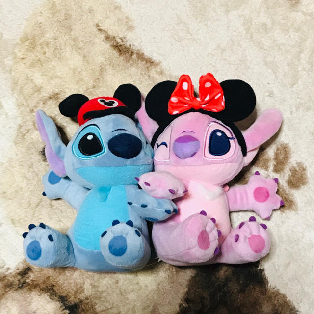 STITCH(スティッチ)のスティッチ&エンジェル ぬいぐるみ エンタメ/ホビーのおもちゃ/ぬいぐるみ(ぬいぐるみ)の商品写真