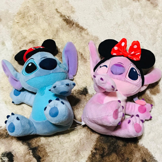 STITCH(スティッチ)のスティッチ&エンジェル ぬいぐるみ エンタメ/ホビーのおもちゃ/ぬいぐるみ(ぬいぐるみ)の商品写真