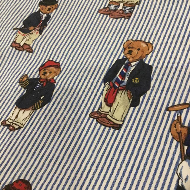 Ralph Lauren(ラルフローレン)のラルフローレン ポロベア フラットシーツ シーツ ハンドメイドに ハンドメイドの素材/材料(生地/糸)の商品写真