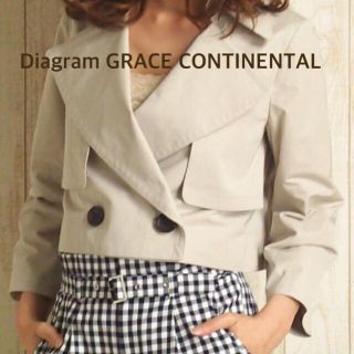 グレースコンチネンタル(GRACE CONTINENTAL)のDiagram GRACE CONTINENTAL ショートトレンチジャケット(トレンチコート)