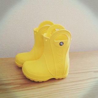 クロックス(crocs)のクロックス 長靴イエロー 14cm(その他)