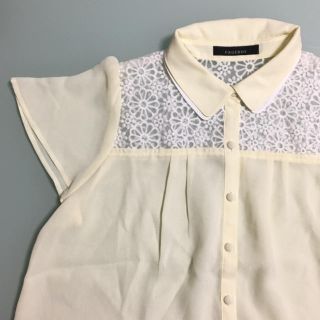 ページボーイ(PAGEBOY)のPAGEBOY シフォンブラウス イエロー(シャツ/ブラウス(半袖/袖なし))