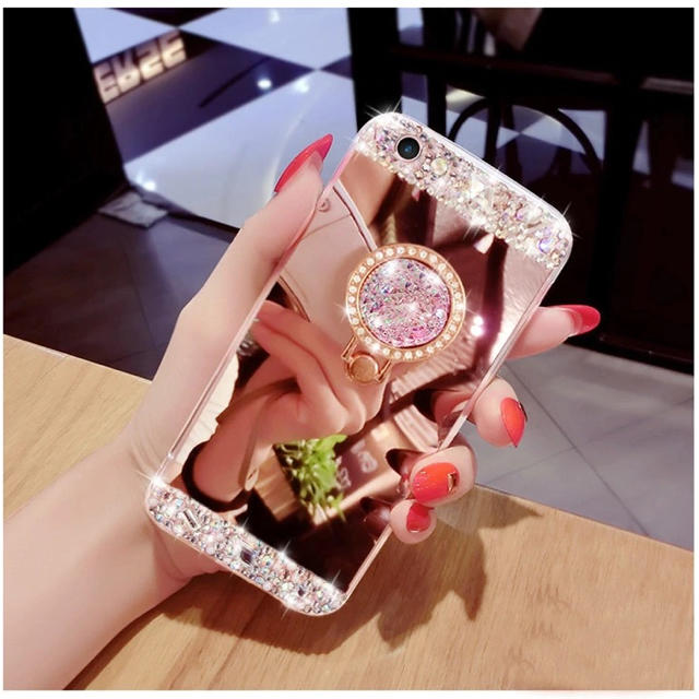 ミラーコーティング ピンク iPhone X 新品 未使用の通販 by S2's shop｜ラクマ