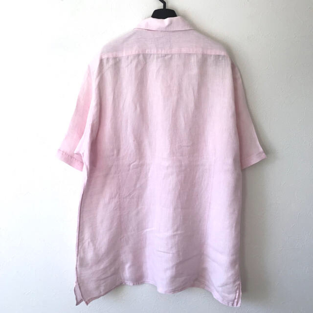 BEAMS(ビームス)の定1.3万 Brilla per il gusto リネン半袖シャツL ピンク メンズのトップス(シャツ)の商品写真