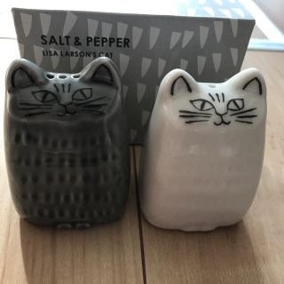 リサラーソン(Lisa Larson)のリサ ラーソン ねこのソルト＆ペッパー♡新品(収納/キッチン雑貨)