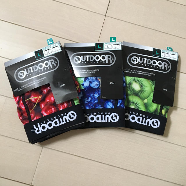 OUTDOOR PRODUCTS(アウトドアプロダクツ)の未使用☆OUTDOOR☆アンダーウェア 3枚セット Lサイズ メンズのアンダーウェア(ボクサーパンツ)の商品写真