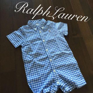 ラルフローレン(Ralph Lauren)のレア★ギンガムチェックロンパース(ロンパース)