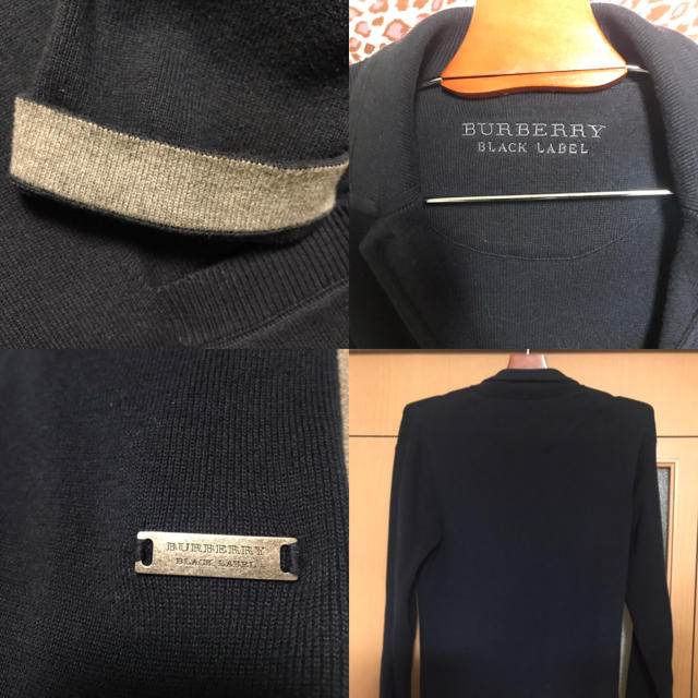 BURBERRY BLACK LABEL(バーバリーブラックレーベル)のバーバリーブラックレーベル ニットジャケット サイズ２ Burberry   メンズのジャケット/アウター(テーラードジャケット)の商品写真