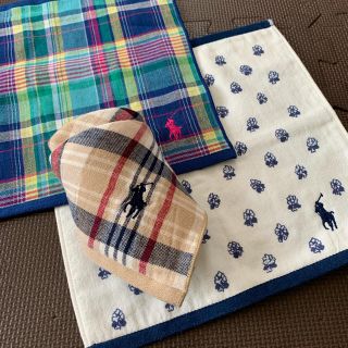 ラルフローレン(Ralph Lauren)のぴろり様専用です⑅◡̈⃝*ラルフローレン ガーゼスタイ3枚(ベビースタイ/よだれかけ)