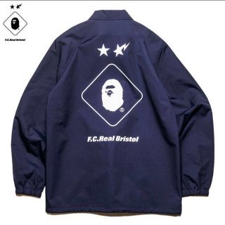 A BATHING APE - F.C.R.B Bristol APE コーチジャケット ネイビー ...