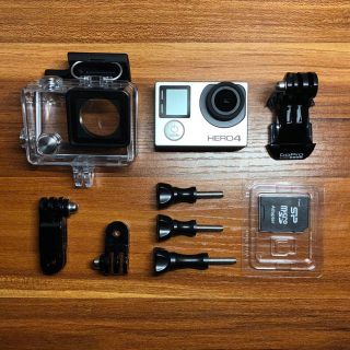 ゴープロ(GoPro)の時間限定価格！go pro hero4  Silver 防水ケース(ビデオカメラ)