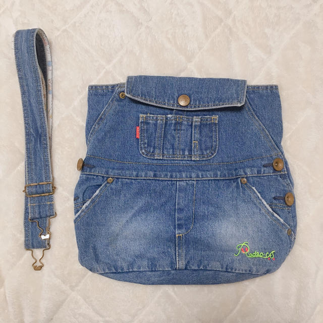 RODEO CROWNS(ロデオクラウンズ)のRODEO CROWNS denim bag.. キッズ/ベビー/マタニティのこども用バッグ(リュックサック)の商品写真