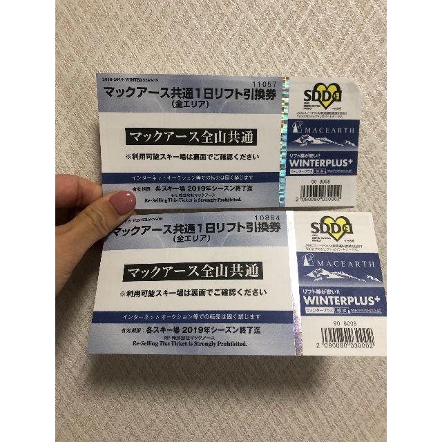 マックアース　全山共通　リフト券　高鷲