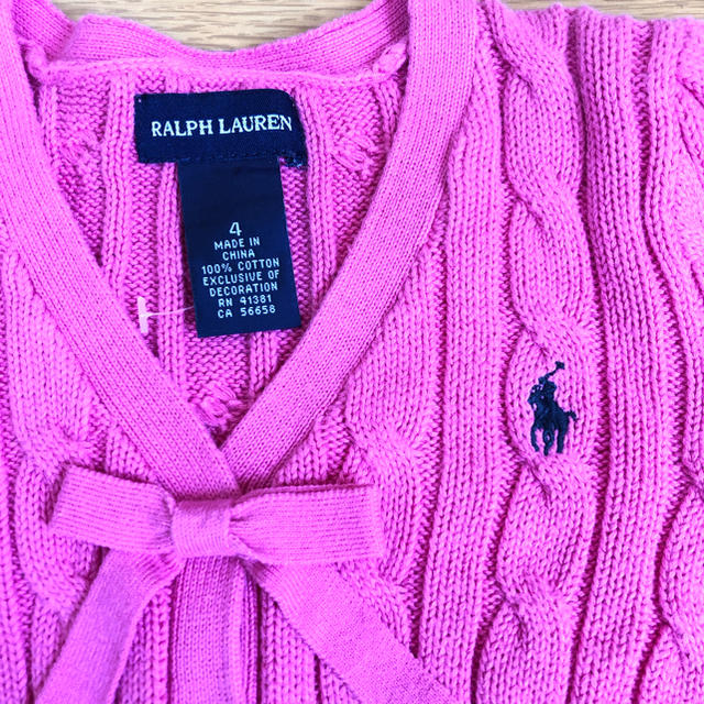 Ralph Lauren(ラルフローレン)のラルフローレン♡カーディガン キッズ/ベビー/マタニティのキッズ服女の子用(90cm~)(カーディガン)の商品写真