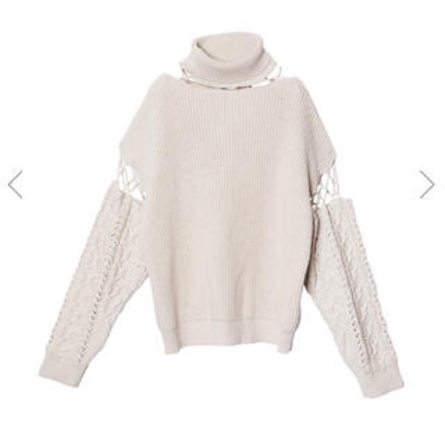 Ameri VINTAGE(アメリヴィンテージ)の完売商品 CONNECT TURTLE NECK KNIT アメリ レディースのトップス(ニット/セーター)の商品写真