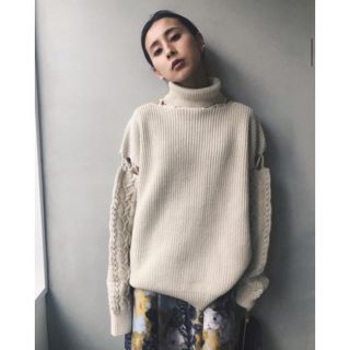 アメリヴィンテージ(Ameri VINTAGE)の完売商品 CONNECT TURTLE NECK KNIT アメリ(ニット/セーター)