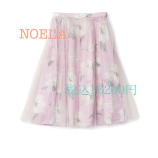 ノエラ(Noela)のNOELA 花柄シフォンスカート☆新品(ひざ丈スカート)