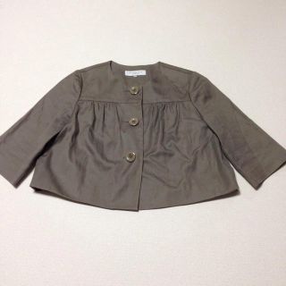 スピックアンドスパン(Spick & Span)の超美品 SPIC&SPAN ノーカラースプリングコート(スプリングコート)