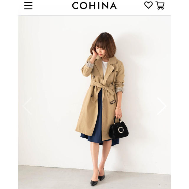 cohina コヒナ トレンチコート 新品未使用 cohina コヒナ トレンチコート 新品未使用
