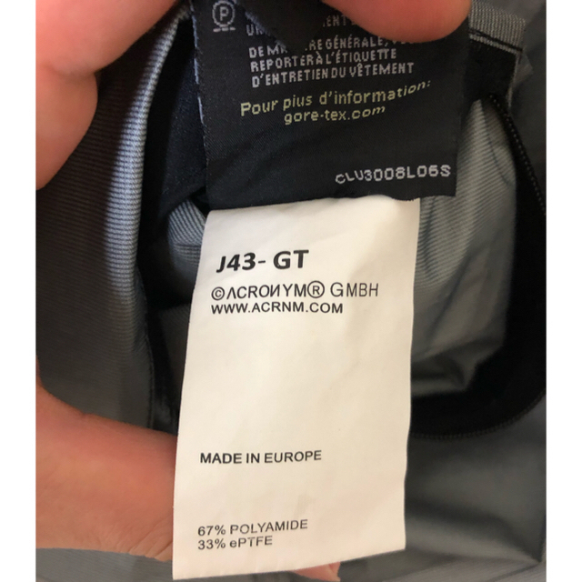 NIKE(ナイキ)のAcronym Gore-tex ジャケット  J43-GT スポーツ/アウトドアのスノーボード(ウエア/装備)の商品写真