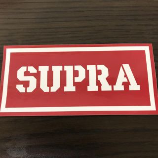 スープラ(SUPRA)の【縦7.1cm横15.2cm】SUPRA ステッカー レア レッド(ステッカー)