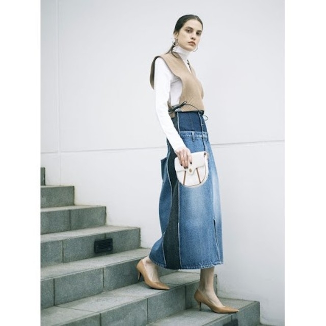 Ameri【新品】REMAKE LIKE DENIM SKIRT