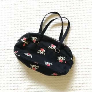 アニエスベー(agnes b.)の美品＊アニエスベー/ロゴ入り･ハンドバッグ/ショルダーバッグ/ミニボストン(ボストンバッグ)