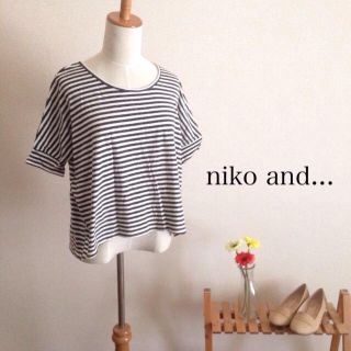 ニコアンド(niko and...)のボーダーTシャツ(Tシャツ(半袖/袖なし))