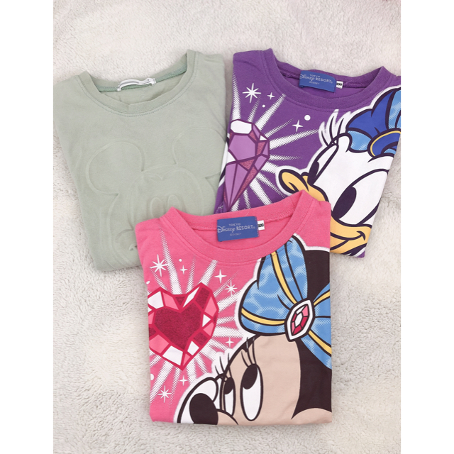 Disney(ディズニー)のディズニーTシャツ まとめ売り 100 キッズ/ベビー/マタニティのキッズ服女の子用(90cm~)(Tシャツ/カットソー)の商品写真