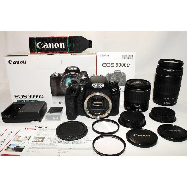 Canon - 新品級！EOS 9000Dメーカー保証付/300㎜超望遠！Wレンズ