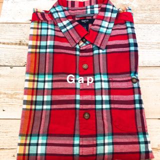 ギャップ(GAP)のギャップ チェックシャツ 赤(ブラウス)