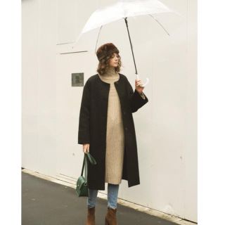 マウジー(moussy)のmoussy  ファーハット  ブラウン  人気  モデル試着  美品(ハット)