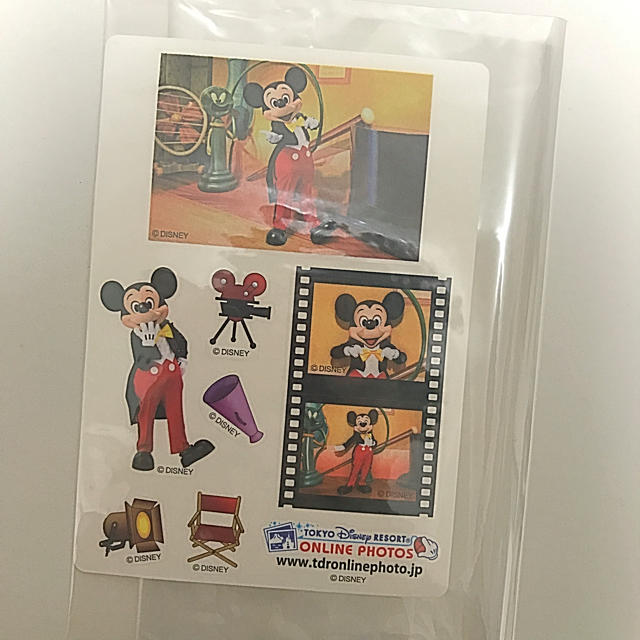 ミッキーマウス(ミッキーマウス)のミートミッキー ミッキーの夢物語 燕尾 実写 ミッキー シール エンタメ/ホビーのおもちゃ/ぬいぐるみ(キャラクターグッズ)の商品写真