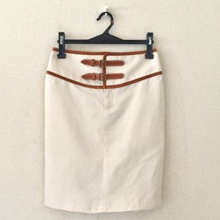 ラルフローレン(Ralph Lauren)のラルフローレン♡牛革膝丈スカート(ひざ丈スカート)